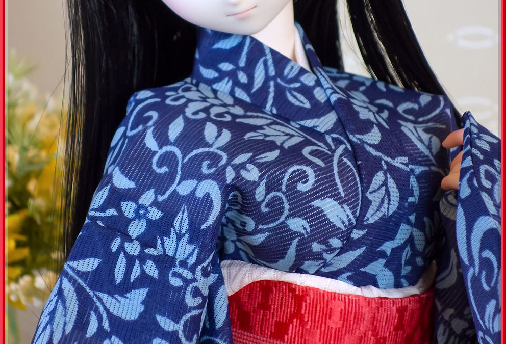 夏絽藍小紋長小袖 -NATSU RO komon nagakosode-
